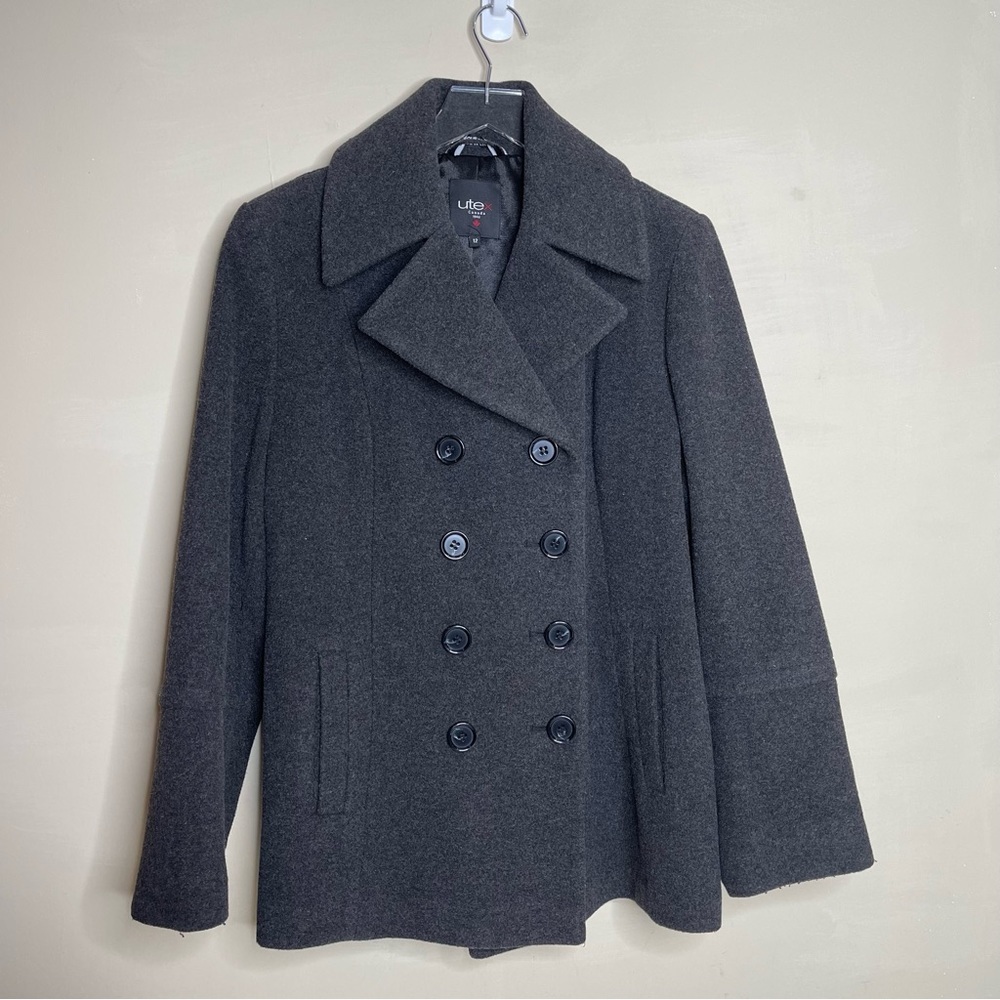 UTEX CANADA 1943 WOOL PEACOAT grey size 12